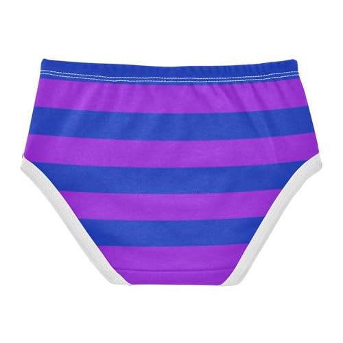 Purple Navy Stripe Toddler Girls's Underwear 2T2