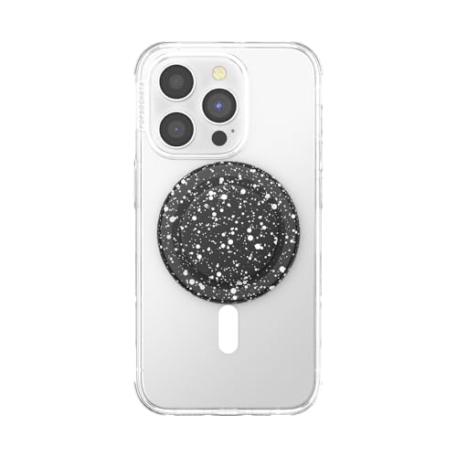 Image of PopSockets Phone Grip for MagSafe, Magnetic Holder, Phone Stand, Black - Black Speckle