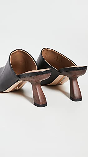 Sam Edelman Skya Black Leather Pointy Toe Slip On Spool Heel Fashion Ankle Pumps4