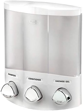 Better Living Products Aviva Trio soap/shampoo/gel dispenser, white