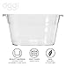 OGGI Acrylic Square Party Tub - Clear Beverage Cooler w/Handles, Wine Cooler, Beer Chiller, Ideal Party Tubs for Drinks, Use Ice Tub for Indoor or Outdoor Bars, 16.75