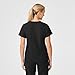 Wink Scrubs for Women, W123, Stylized V-Neck Tops with 5 Pockets Black