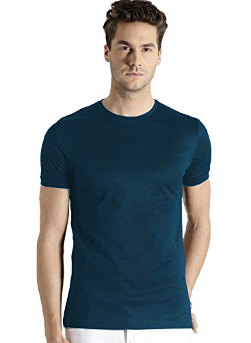Image of ADRO Men's Cotton Solid Regular Fit T-Shirt
