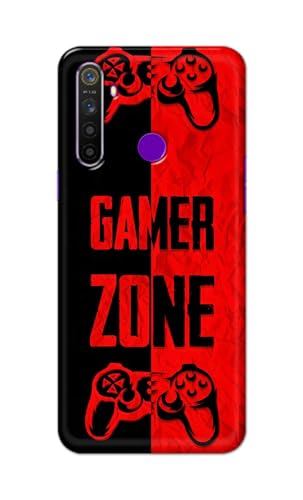 Image of Printed Hard Back Cover Case for Realme 5 | Realme 5s | Realme 5i | Realme Narzo 10 Back Cover (Gamer Zone) -1111