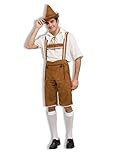 Men's Hansel Costume, Brown/Off White, One Size