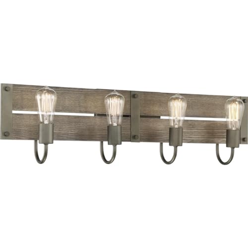 Image of Nuvo 60 /6430 Winchester 4-Light Wall Sconce Bronze & Aged-Wood Finish - 60-6430