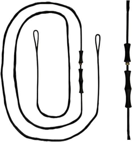 Corde à nœud recourbée DEERACE contre usure d'arc traditionnel avec protège-doigts dacron