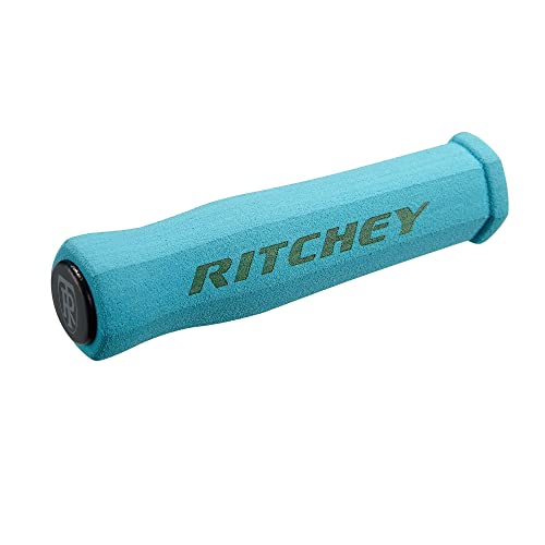 43g senza tappi terminali Ritchey WCS Truegrip Manopole, Azzurro, L