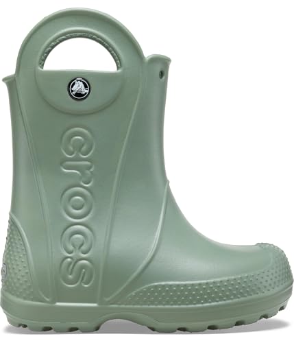 Image of Crocs Kids' Handle It Rain Boots | Waterproof Slip On Shoes | Kids' Rain Boots
