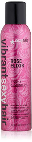 SEXYHAIR Vibrant Rose Elixir Hair & Body Dry Oil Mist, 5.1 oz