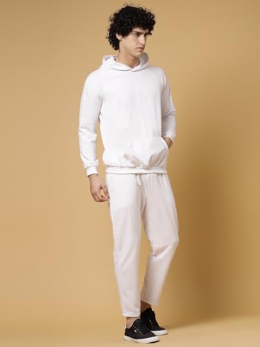 Image of Rigo Cotton Fleece Full Sleeves Oversized Co-ord Set for Men | Printed Hooded Track Suit Set for Men