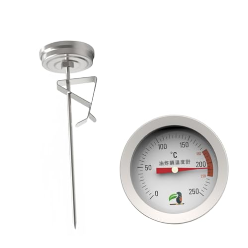 GOOHOCHY Jam Thermometer Syrup Thermometer Candy Thermometer Oil Temperature Gauge 30cm Probe for Cooking Baking