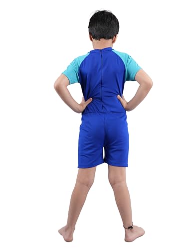 Image of KiddoPanti Boys & Girls Half Sleeve Mid Thigh Length Swim Suit