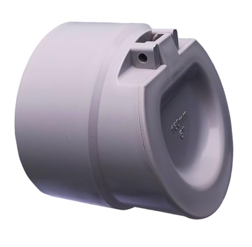 Image of ESEKSAFAR PVC Drain Backflow Valve, Anti Rats Cockroaches, Snakes Backflow Strainer [Drain Cap /Drain Cover /Hose Non Return Water Valve for PVC pipe (160mm (6 inch))