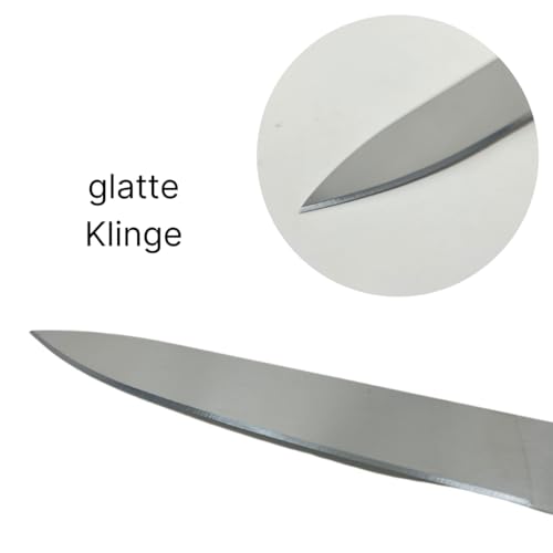 ATC Handels GmbH Ergonomische Messer REFLEX mit geschlossenem Griff und rostfreier Klinge - als Tranchiermesser oder Brotmesser Spülmaschinenfest bis 70°C (glatte Klinge)