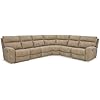 Signature Design by Ashley Modern Next-Gen DuraPella L-Shape Right-Arm Facing Faux Leather 6-Piece Power Reclining Sectional with Adjustable Headrest and USB Charging Ports, Beige