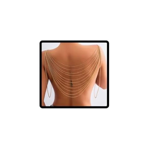 Cubahop Metal Tassel Body Chain Necklace Cover