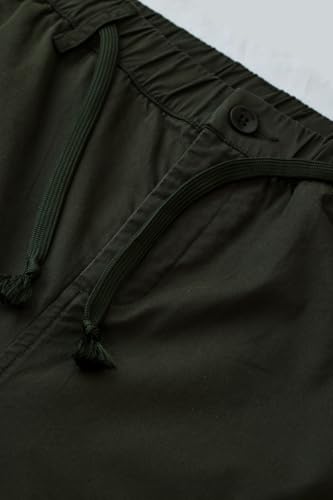 Image of SNITCH Men Cargo Pants | Relaxed Fit with Elastic Waistband & Drawstring | Durable Cotton Polyester Blend & Utility Pockets for Casual & Streetwear Styling
