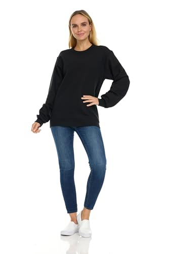 BILLIONHATS 12 Pack Women’s Oversized Crew Neck Sweatshirt, Fleece Lined, Bulk Wholesale Sweatshirts for Charities & Events2