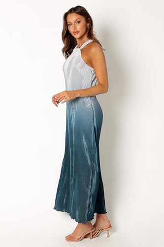 Image of Petal & Pup Women's Melody Plisse Halter Maxi Dress