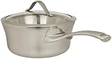 Calphalon Contemporary Stainless 2-1/2-Quart Saucepan with Glass Lid