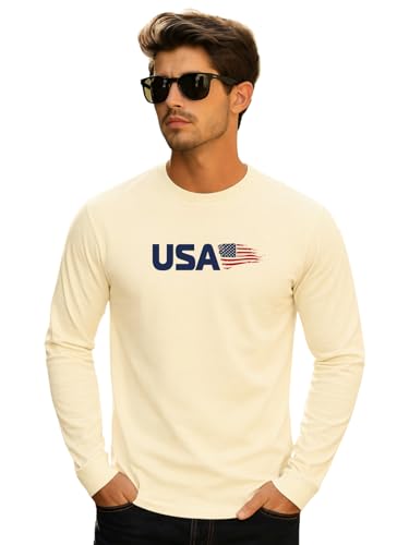 Image of Veirdo Pure Cotton Regular Fit Round Neck Front Chest Printed Raglan Full Sleeve T-Shirt for Men (Sizes: S to 2XL)