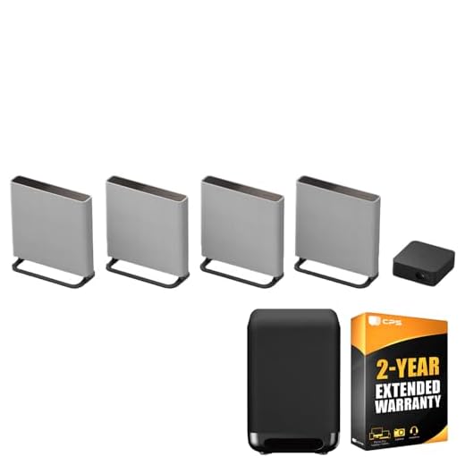 Sony HTA9M2 BRAVIA Theater Quad with 16 Total Speakers, Dolby Atmos/DTS:X Bundle with Premium SA-SW5 7.1" 200W Wireless Subwoofer + 2 Year CPS Enhanced Protection Pack