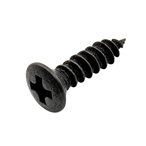 Musiclily Pro Metric 2.5x10mm Steel Countersunk Screws for Guitar Wood Mounting Black (Set of 10) - Image 3