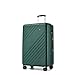 Kono 28 Inch Large Suitcase for Checked, PC+ABS Hard Shell 23kg Luggage with 4 Spinner Wheels Lightweight Travel Case with Combination Lock, Telescopic Handle (Green/Black)