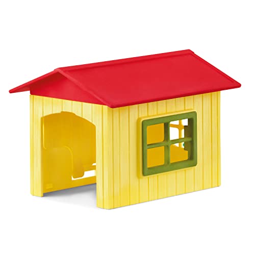 SCHLEICH 42573 Hundehütte, für Kinder ab 3+ Jahren, Farm World - Spielset