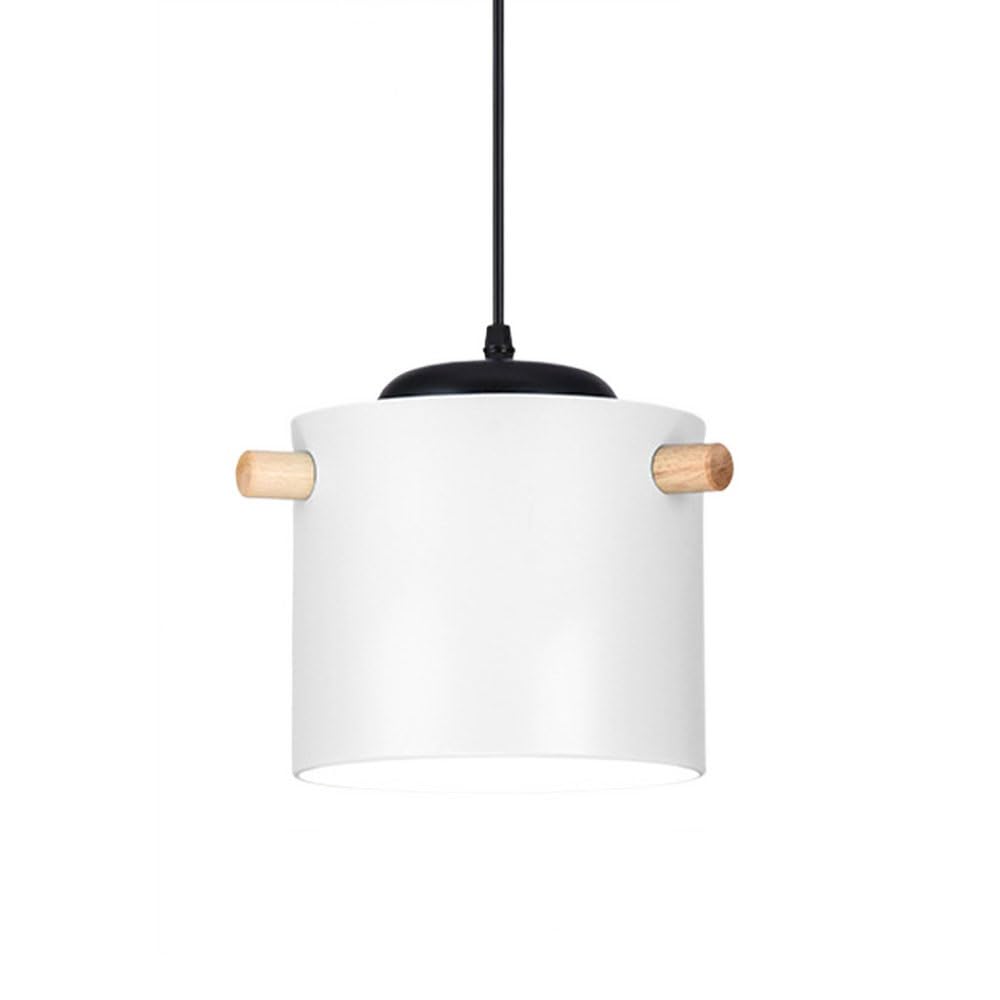 Nordic Wood Art Wisząca Lampa,Kolorowe Światło Wiszące Makaronu E27,Wiszący Sprzęt Prezentacja Prezentacja Latarnia Wisząca Farma,Regulowane Oprawy Oświetleniowe Sufitowe