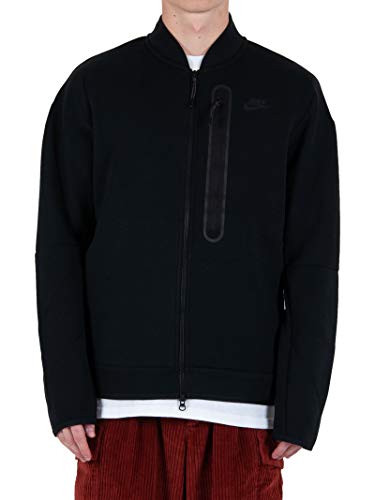 Nike Tech Fleece Bomber - Black, Large