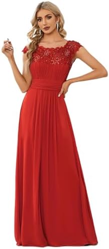 Ever Pretty Women's Ruched-Bust Evening Gown