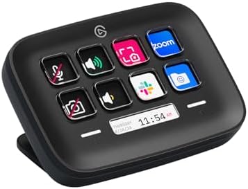 Elgato Stream Deck Neo (Noir) – 8 Touches Personnalisables, 2 Tou...