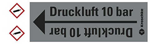 LEMAX® Rohrleitungsband Druckluft 10 bar,praxisbewährt,ab Ø 10mm,grau/schwarz,33m/Rolle