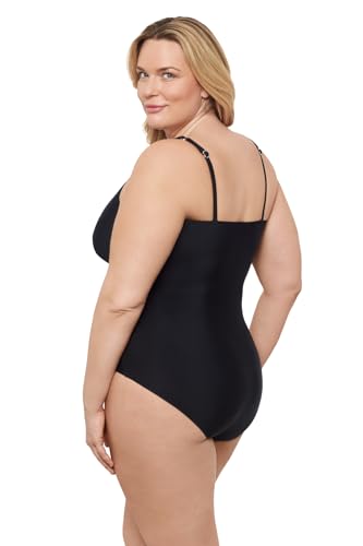 Aqua Green Women's Surplice Trim Overlay One Piece2