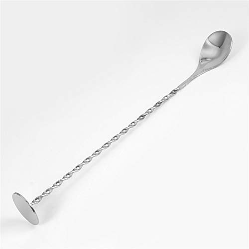 Lifestyle Stuff Stainless Steel Cocktail Mixing Bar Stirring Spoon with Long Handle , 2 Pieces 1