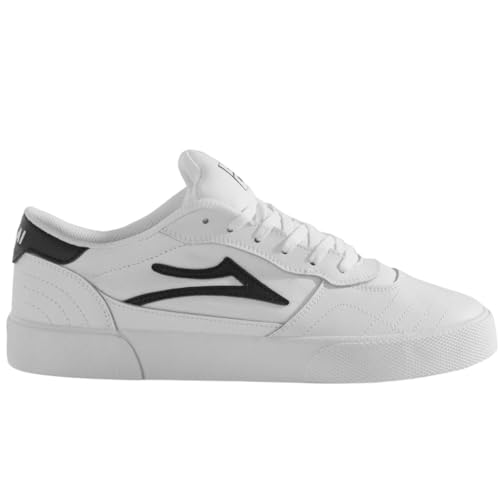 Lakai Men’s Cambridge Low-Top Skateboarding Shoe, White Leather 2025, 7 UK Lakai Men’s Cambridge Low-Top Skateboarding Shoe, White Leather 2025, 7 UK