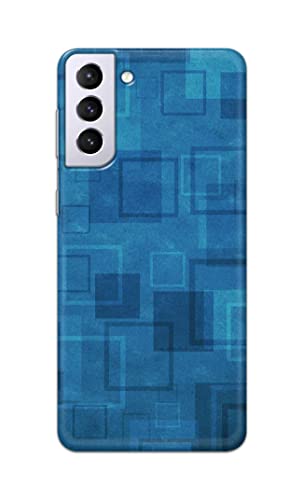 Image of Printed Hard Back Cover Case for Samsung Galaxy S21 Plus 5G | S21+ 5G Back Cover (Plain Azure Blue) -702