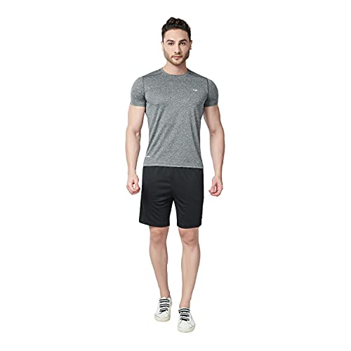 Image of Berge' Men's Instadry Dryfit Polyester Lightweight Soft Fabric Long Shorts With Secure Zipper Pockets for Casual Sports, Running, Gym, Jogging | Half Pants