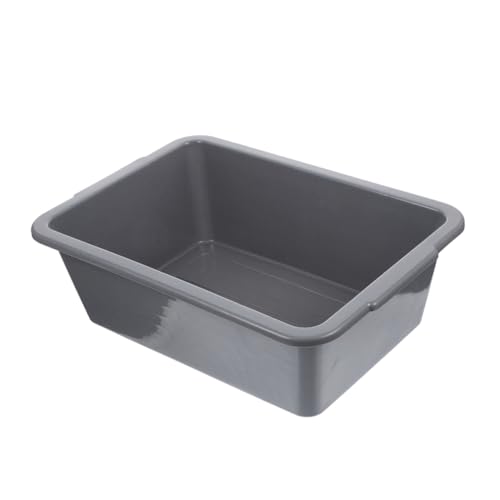 STOBAZA Multipurpose Storage Bin Heavy Duty Wash Basin Rectangular Bus Tub for Fruit Vegetable Washing