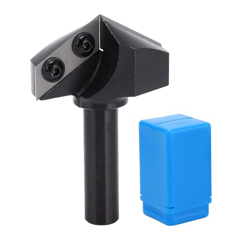 Fresa cnc 120 grados V Groove, Fresa de Tungsteno con V de Madera, Mango 1 / 2 Pulgada   Corte Preciso, Biselado 3D, Compatible con Fresadoras CNC y Router