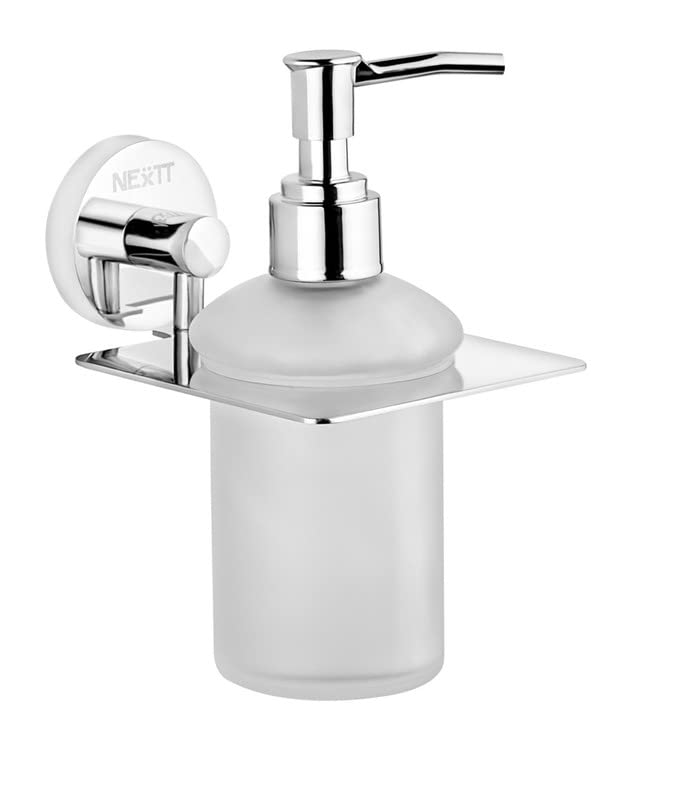 NEXTT Stainless Steel 304 Grade Liquid Soap Dispenser with Glass Bottle, by - NAVRANG INNOVATIONS