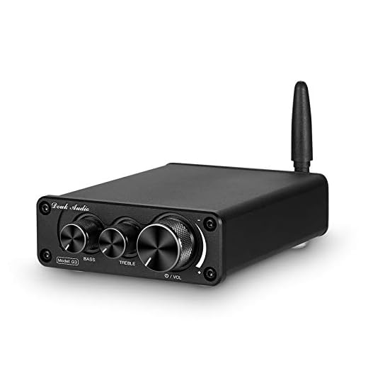 Nobsound G3 2 Channel Bluetooth 5.0 Power Amplifier 100W Class D Hi-Fi Stereo Audio Mini Amp Wireless Receiver Home Theater Treble Bass Control (Black)