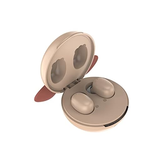 Onido Bluetooth-öronsnäckor hörlurar trådlösa äkta trådlösa stereo träning i öronhörlurar med mikrofon BTH-268 (Pig)