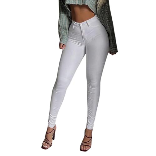 fanmpghleoo Skinny Jeans for Women Stretchy Butt Lifting Jeans High Waisted Denim Leggings Sexy Curvy Jeggings with Pockets