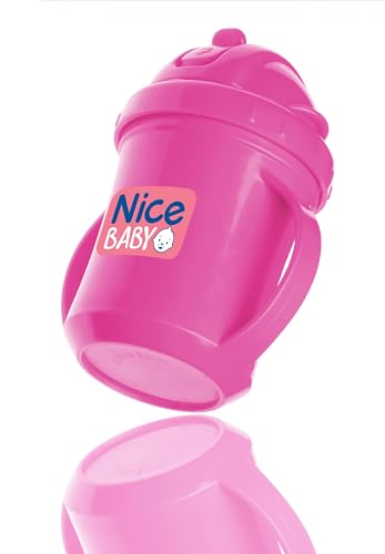 Bubbles cup with straw rose