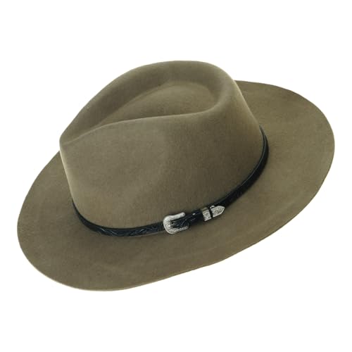 Chapeau Panama Homburg en laine pour des accessoires photo style western uniques
