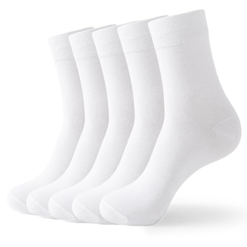 Wamicu 5 Paires Chaussettes Homme Femme, Thin Chaussettes Unisexes en Coton Peigné de Sport Super Douces Respirantes, Taille 35-41