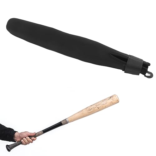 HERCHR Baseball Bat Sleeve, Waterproof Bat Warmer Neoprene Softball Bat Cover Hook Loop Baseball Bat Protector Accessory